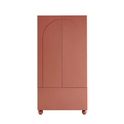 Dusk Rachel Grade B Terracotta Arch Front 2 Door Wardrobe with Drawer RRP £269
