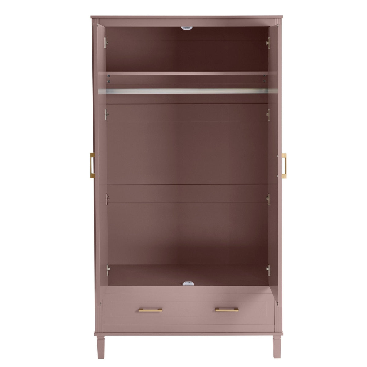 Dusk Grade B Sienna Dusty Mauve 2 Door Double Wardrobe with Drawer RRP £319