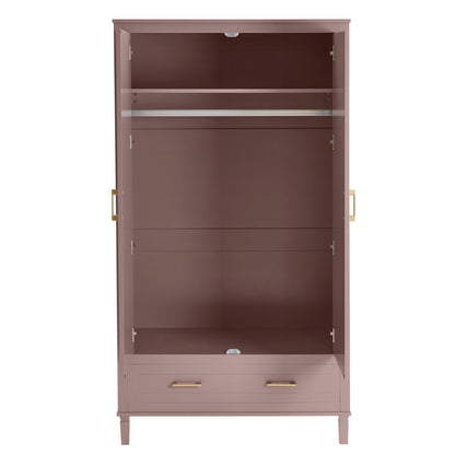 Dusk Grade B Sienna Dusty Mauve 2 Door Double Wardrobe with Drawer RRP £319