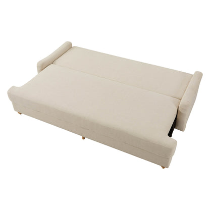 Dusk Hampshire Grade B Beige Linen 3 Seater Sofa Bed RRP £759