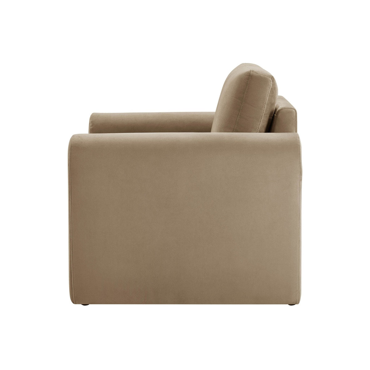 Dusk Grade B Marseille Latte Velvet Armchair RRP £259