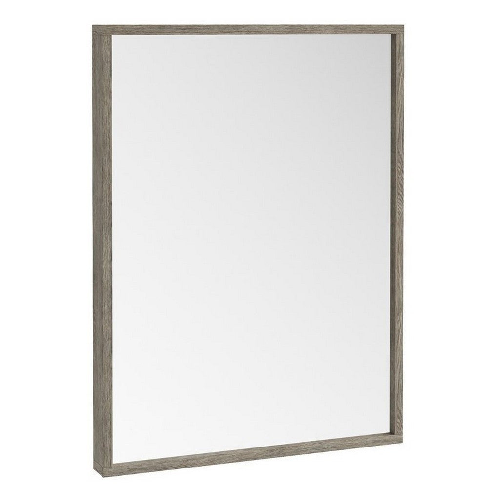 Scudo Grade A Ambience Grey Oak 800x600mm Wall Mounted Bathroom Mirror RRP £216