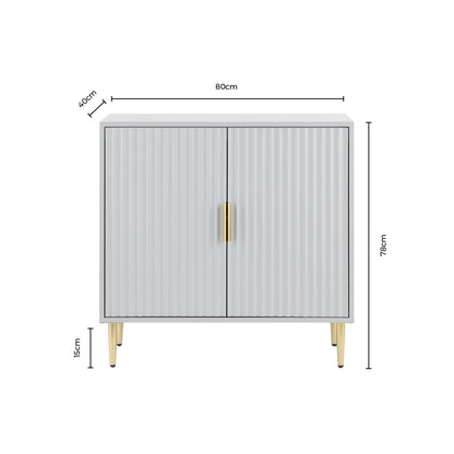 Dusk Evie Grade B Taupe and Gold Effect 2 Door Sideboard RRP £209.00