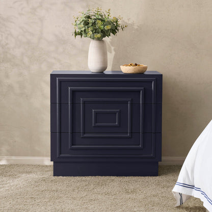 Dusk Harlow Grade B Midnight 3 Drawer Chest of Drawers RRP £199