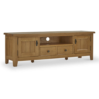 Roseland Furniture Grade B Broadway Oak 180cm TV Unit RRP £540