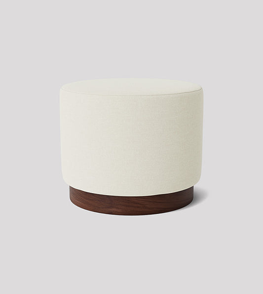 SWO-CCG-03169 Grade-B Swoon Penfold Small Ottoman in Ecru Plain Dark Base RRP £289.00